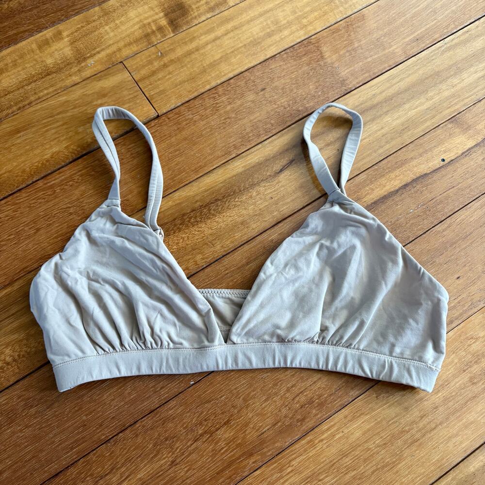 Skims Cream Beige Pullover Bralette size L